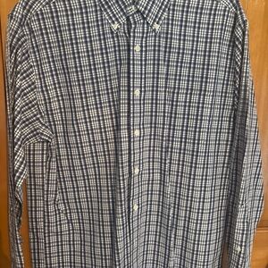 Brooks Brothers Navy and White Plaid Shirt